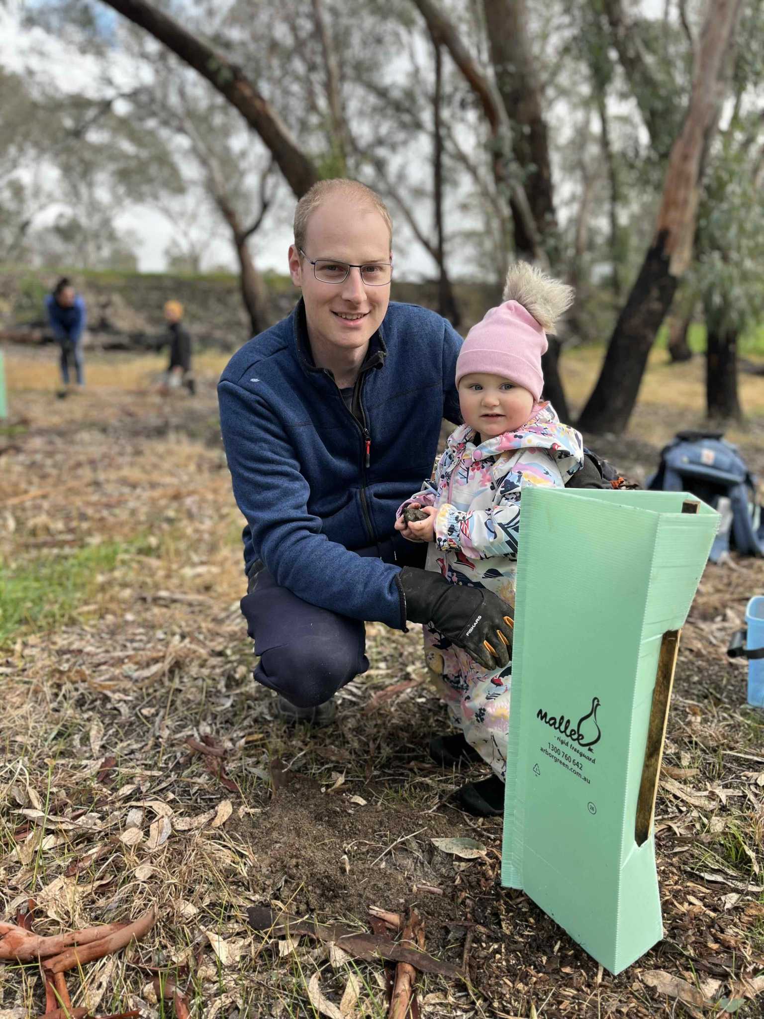 Father and younger daughter